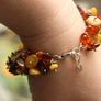 Genuine Amber Sterling Silver Bracelet and Earrings Image 2