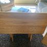 Solid oak dining room table Image 4