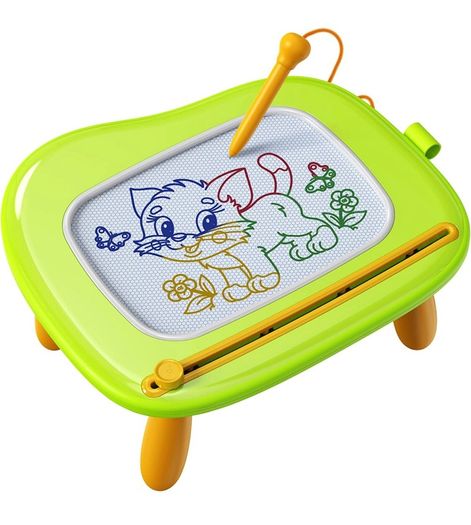 Toys for 1-2 Year Old Girls, Magnetic Drawing Board Writing Tablet for Kids, Educational Learning Travel Toys for 1 2 3 Year Old Baby Boys Girls Birthday Easter Gifts (Pink)