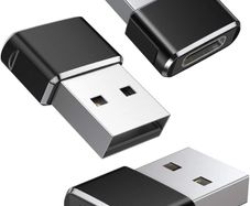 USB C Female to USB A Male Adapter 3Pack,Type C Charger Plug Power Converter for Apple iWatch Watch 7,iPhone 11 12 13 14 Pro Max,Airpods,iPad 8 8th 9th 10th Air 4th 5th Mini 6th,MacBook Pro
