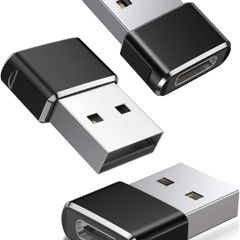 USB C Female to USB A Male Adapter 3Pack,Type C Charger Plug Power Converter for Apple iWatch Watch 7,iPhone 11 12 13 14 Pro Max,Airpods,iPad 8 8th 9th 10th Air 4th 5th Mini 6th,MacBook Pro