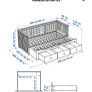 HEMNES Day-bed with 3 drawers, white Image 5