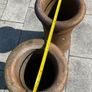 Vintage tall Victorian chimney pots - stunning pair Image 4