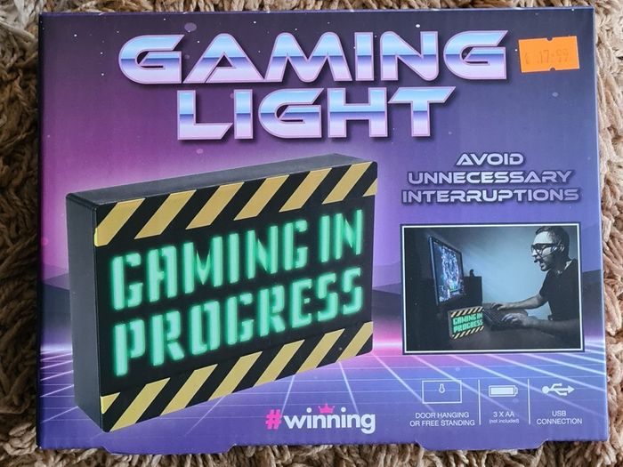 Gaming in progress light
