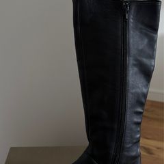 Camper Knee Length Black Leather Women Boots