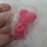 pack of 2 pink heart knobs Image 3