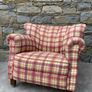 Superb Heavy Traditional Tartan Armchair. Image 5