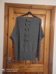 Wool mix designer sweater