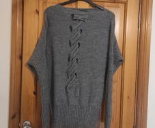Sarah Pacini wool mix designer sweater