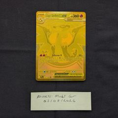 Mega Charizard X EX Gold Hyper Rare Pokemon Card