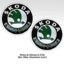 Matt Gloss Black Green Silver For Skoda 90mm + 80mm Front And Rear Badge Emblem For Octavia Fabia Roomster Yeti Image 2