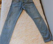 Carhartt WIP Rebellion Pant Slim Tapered Jeans - Light Wash Denim - 32x31