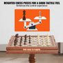 3-IN-1 Chess Checkers Backgammon Table Set, 18 Inch Premium Wooden Chess Table, Deluxe Combo Game Table Furniture Set, Chess Set Board Game Gift for Family Board Games Image 5