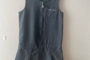 M&amp;S grey pinafore (as new) age 7-8