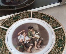 English Fine Bone China Hanging Plate