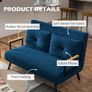 2-Seater Convertible Sofa Bed Image 6