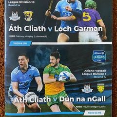 2020 Dublin v Wexford Hurling GAA Allianz League & Dublin v Donegal Football GAA Allianz League Programme