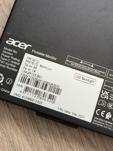 Acer portable monitor