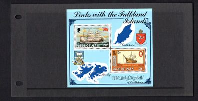1984 Isle of Man Likes with the Falkland Islands ('Lady Elizabeth@ of Castletown) Commemorative Stamp Presentation Pack