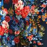 Women's Navy and Floral Top Image 2
