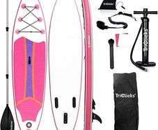 10FT 3M Inflatable Stand Up Paddle Board SUP Board 6 inch Thick Surfboard Lightweight NonSlip EVA Deck SUP Package Complete Kit for All Skill Beginners Adults Fishing Yoga Surfing (FREE POSTAGE)