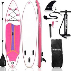 10FT 3M Inflatable Stand Up Paddle Board SUP Board 6 inch Thick Surfboard Lightweight NonSlip EVA Deck SUP Package Complete Kit for All Skill Beginners Adults Fishing Yoga Surfing (FREE POSTAGE)