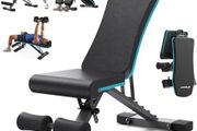Weight Bench, 990 LBS/450KG Foldable Weight Benches for Home Gym, Adjustable Weight Bench with 72 Training Angles, Incline Bench Press for Full Body
