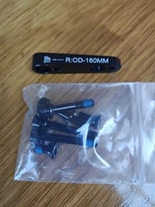 flat mount disk brake adapter 140mm to 160mm