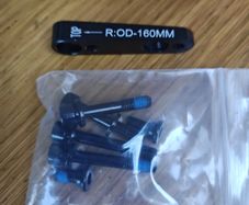 flat mount disk brake adapter 140mm to 160mm