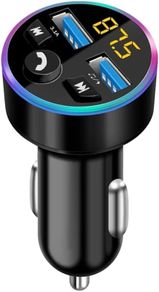 NEW SALE | Bluetooth Car Charger, Bluetooth FM Transmitter in-car Wireless Radio Adapter for Music Player, Hands-Free Calling Car Phone Kit