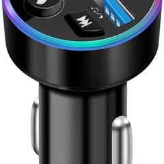 NEW SALE | Bluetooth Car Charger, Bluetooth FM Transmitter in-car Wireless Radio Adapter for Music Player, Hands-Free Calling Car Phone Kit