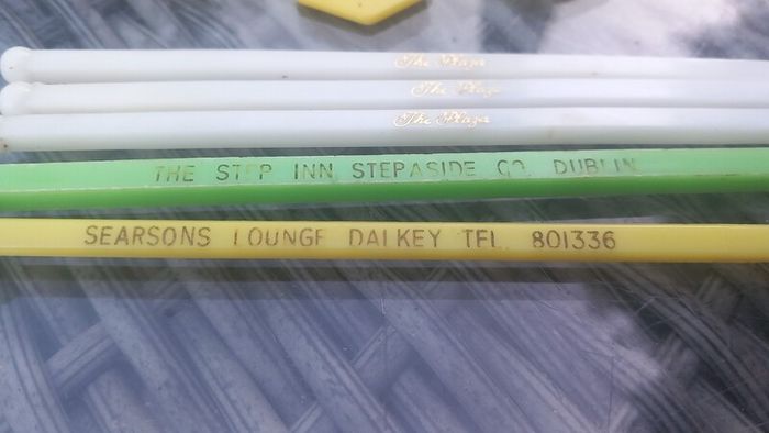 Dublin 1980s bar memorabilia,  D18 post 3e