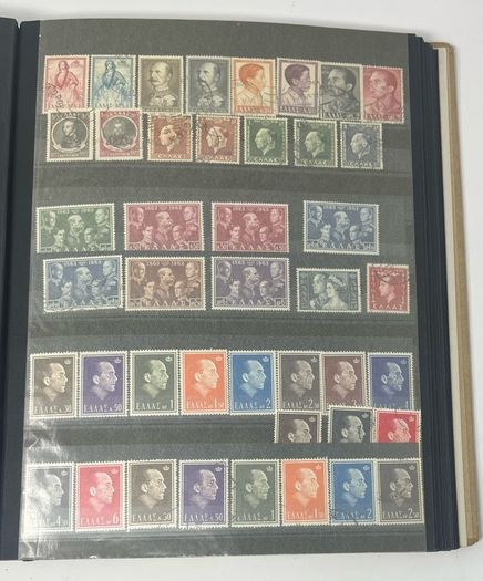 Collection: Cyprus, Greece, Italy and San Marino Stamps both mint an commemorative stamps on 41 pages