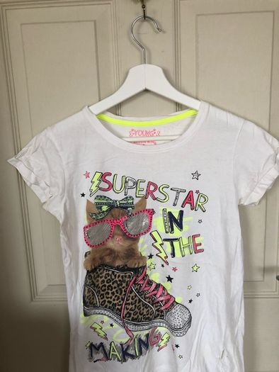 Girls slogan cat top