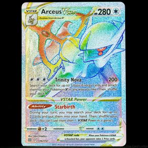 Arceus VSTAR 176/172 Secret Rainbow Rare Holo Brilliant Stars SWSH Pokemon Card