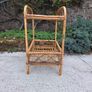 Mid Century Rattan Bamboo Table Image 5
