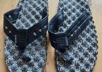 INSIDE brand flip flops with unusual surface