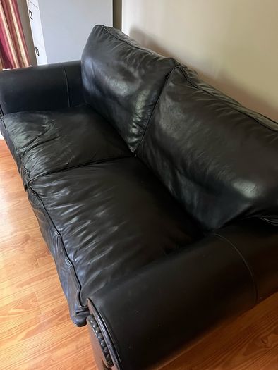 100% Real Leather Couch