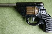 Vintage Rare Metal Double Barrel Pop Gun