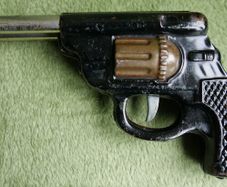 Vintage Rare Metal Double Barrel Pop Gun