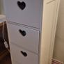 White 4 drawer Storage Unit Image 2