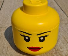 Lego storage heads x2