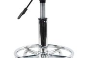NEW SALE | Quality Leather Round Rolling Stool with Foot Rest Height Adjustable