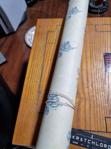 Roll of floral wallpaper