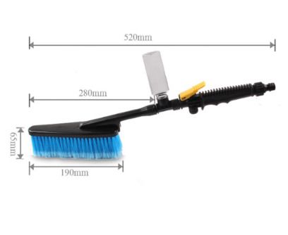 BRAND NEW Car Wash Brush Hose Adapter Vehicle Truck Cleaning Water Spray Nozzle Handle Brush Car Wash Sponges Tools Wheel Washing Brush