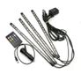 4PCS RGB 72LED Car Interior Atmosphere Decor Light Strips Music Control Dimmable Image 3