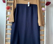 dress Bnwt gap formal workwear dress navy & tan 3/4 sleeves size 12 lined