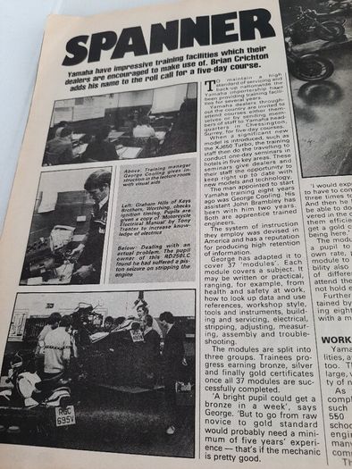 Vintage biker magazine 1982