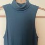 Zara Body-Con Ribbed Blue Dress Image 3