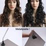 SF-11 Female mannequin full body manikin + 2 free long curly wigs (dark brown and black) +metal stand Head and arms can be rotated Plastic Unbreakable Eco-friendly Image 9